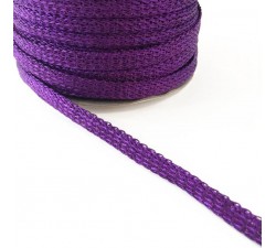 Braid Glazed ribbon - Purple - 7 mm babachic