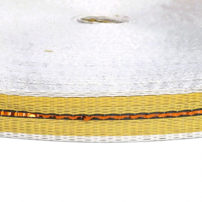 Straps  Thin recycled plastic yellow strap - 23 mm  SA23-001
