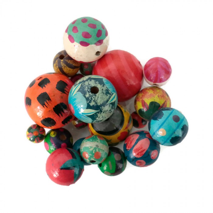 Mix Perles Mix perles en bois multicolore babachic