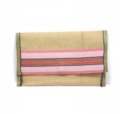 Wallets Pink jute wallet Babachic by Moodywood