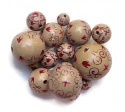Royal Royal wooden beads - Beige Babachic by Moodywood