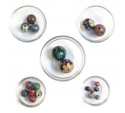 Beads mix Assortment of wooden beads - Blue babachic