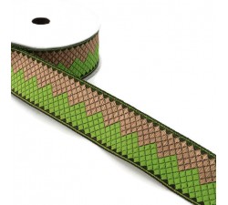 Ribbons Afro ribbon - Green - 35 mm babachic
