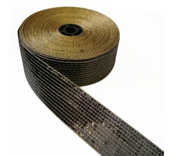 Galons Ruban paillettes - Noir - 40 mm babachic
