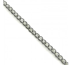Braid ndian braid - Diamonds - Black - 6 mm