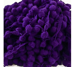 The mediums Pompom braid - Purple - 25 mm babachic