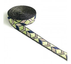 Rubans Ruban Graphique - Vert - 20 mm babachic