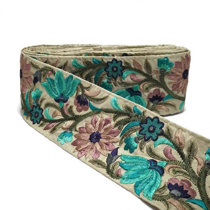 Broderies Bordure Soie - 80 mm Babachic by Moodywood
