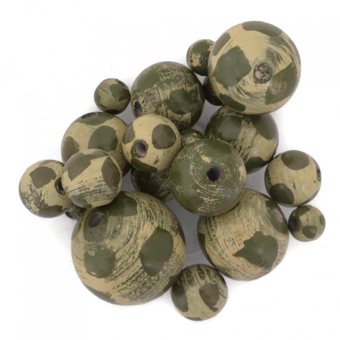 Moon Wooden beads - Moon - Khaki Babachic by Moodywood