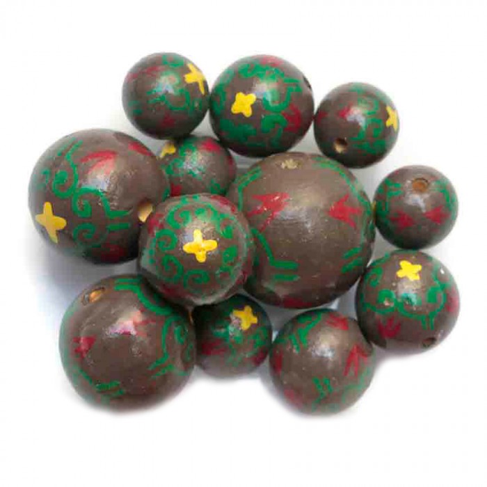 Royal Perles en bois Royal - Vert et marron Babachic by Moodywood