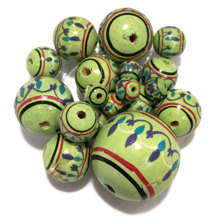 Lantern Lantern wooden beads - Pistachio Babachic by Moodywood