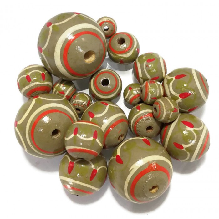 Lanterne Perles en bois Lanterne - Kaki Babachic by Moodywood