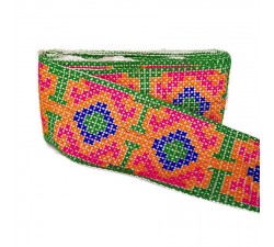 Embroidery Mexican border - Multi - 120 mm babachic