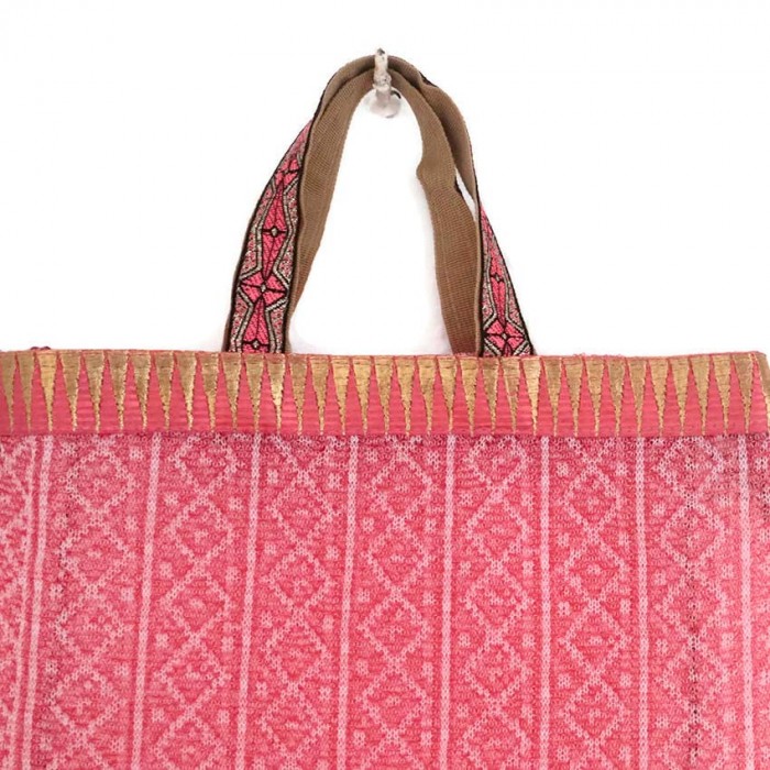 Bolsos transparentes Tote bag dorado y rosa claro Babachic by Moodywood