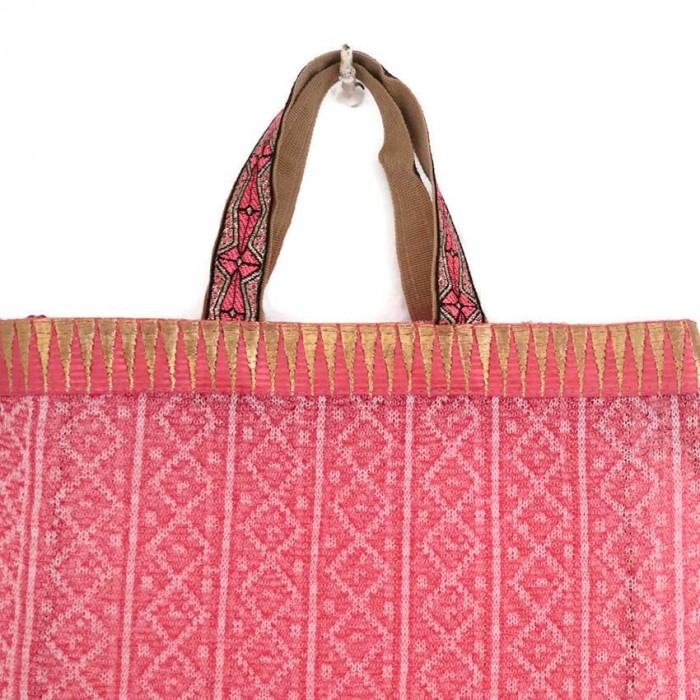 Sacs transparents Tote bag doré et rose Babachic by Moodywood