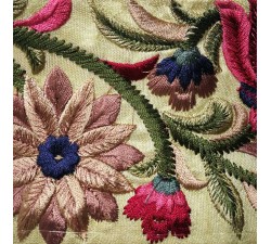 Embroidery Broderie indienne en soie bordeaux 80 mm de largeur Babachic by Moodywood