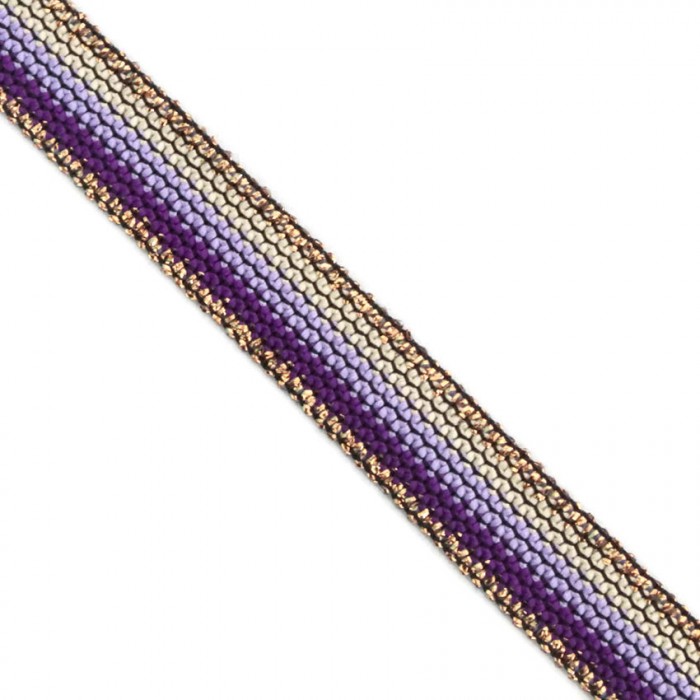 Braid Purple Rainbow ribbon - 15 mm Babachic by Moodywood