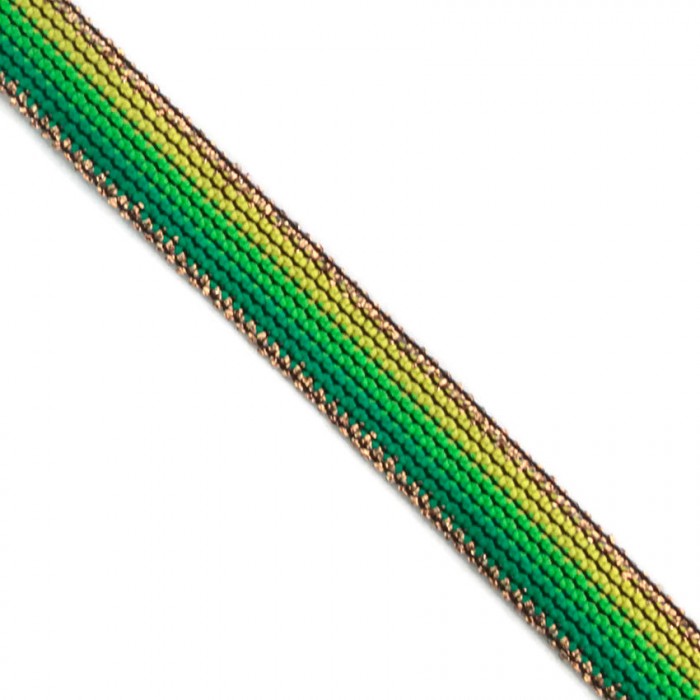 Braid Green Rainbow ribbon - 15 mm Babachic by Moodywood