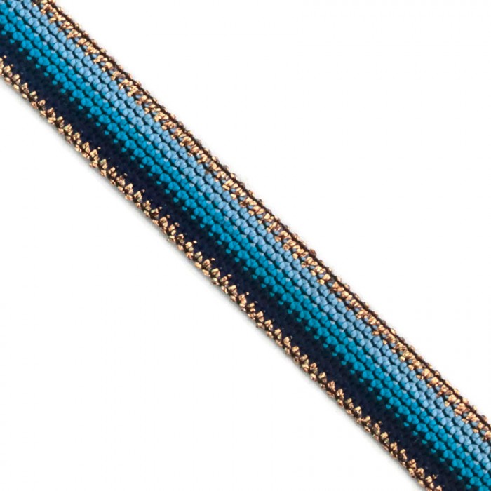 Braid Blue Rainbow ribbon - 15 mm Babachic by Moodywood