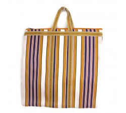 Tote bags Yellow and purple Indian striped simple bag Babachic by Moodywood