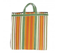 Tote bags Green and orange Indian striped simple bag Babachic by Moodywood