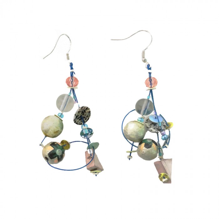 Boucles d'oreilles Boucles d’oreilles gris argenté 6 cm Babachic by Moodywood