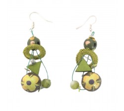 Boucles d'oreilles Boucles d’oreilles Boule kaki 5 cm Babachic by Moodywood