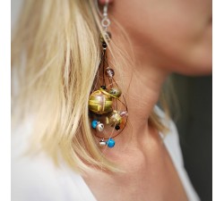 Earrings Long earrings khaki with little bells Babachic by Moodywood