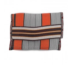 Wallets Ethnic orange and black purse Babachic by Moodywood