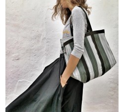 XXL bags Khaki shopping bag or medium storage bag Babachic by Moodywood