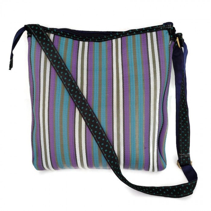 Tote bags Blue and purple bag with long handle. Babachic by Moodywood