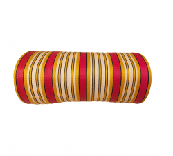 Striped recicled plastic Striped recycled fabric pink, white and yellow babachic