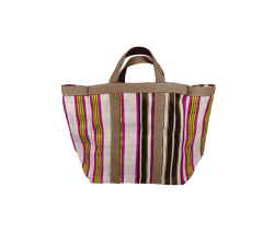 Handbags Picnic Small white, pink, yellow and brown squares