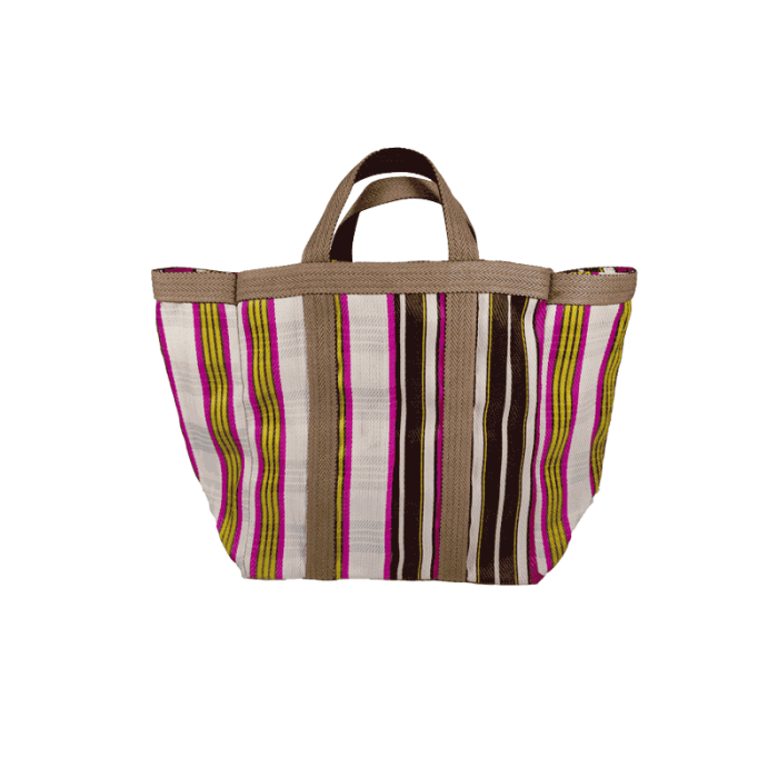 BAGS PICNIC PICTURES WHITE, YELLOW, PINK AND BROWN
