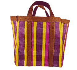 Handbags Picnic Small fuchsia, purple and yellow