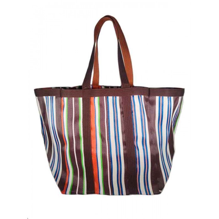 Sacs XXL Picnic Medium marron, bleu, orange et vert