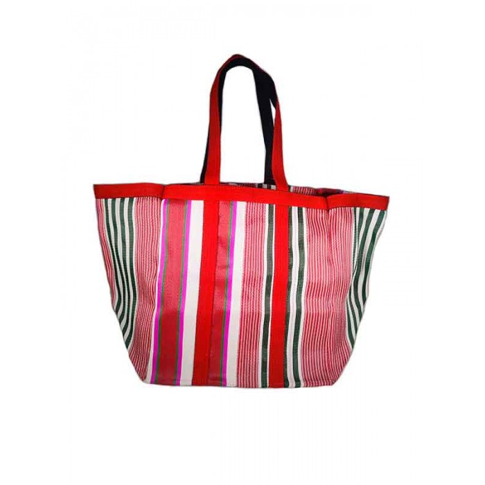 Bolsos XXL Picnic Medium rojo, verde, fucsia y blanco