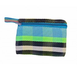 Pocket Pouch Porte monnaie bleu et vert