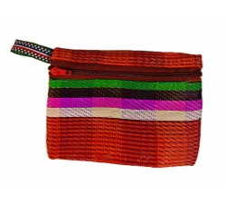 Cases Red and orange with stripes colors pocket purse