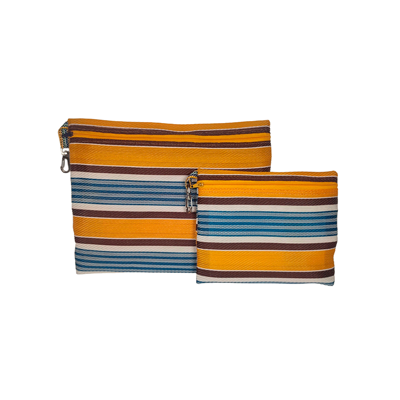Pouches 2p sets Pouches 2p sets mustard, brown and blue