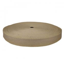 Belt Beige and yellow cotton webbing