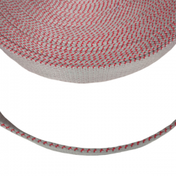 Belt Grey and red cotton webbing