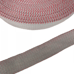 Cintas Belt Cincha de algodón gris y rojo