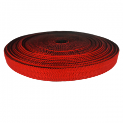 Belt Red and black fabric webbing