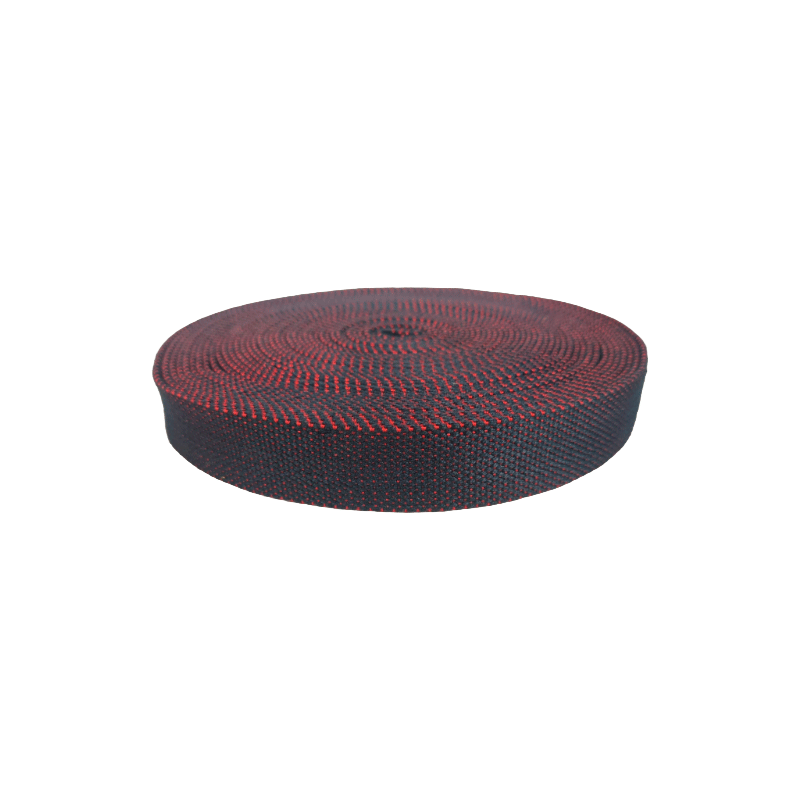 Ceinture Sangle de coton bleu marine et rouge