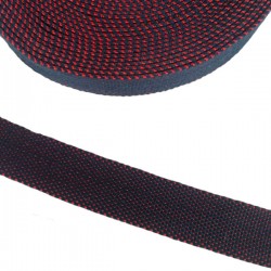 Cintas Belt Cincha de algodón azul marino y rojo
