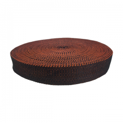 Belt Navy blue and orange cotton webbing