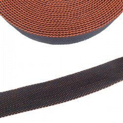 Cintas Belt Cincha de algodón azul marino y naranja