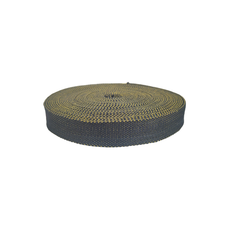 Cintas Belt Cincha de algodón azul marino y amarillo