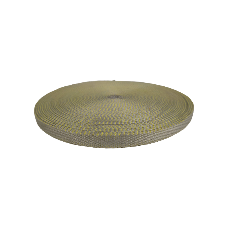 Cintas Belt Cincha de algodón fina gris y amarillo